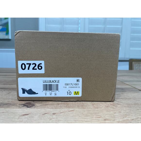 Vince Lulu Heel Sandals Black Leather Size 10 US 41 EU NIB Timeless Minimalist - Picture 13 of 14